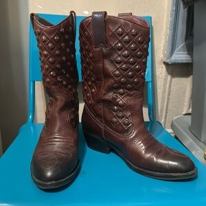 Lucky Brand Madonna Cordovan Tye Dye Boots